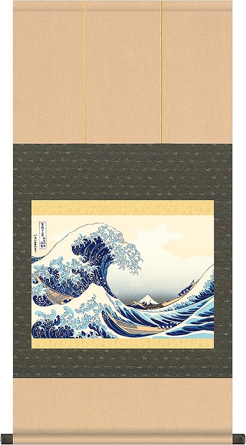 ukiyo-e 日本墙壁艺术装饰 - 北斋创作的神奈川大波浪 日本制造